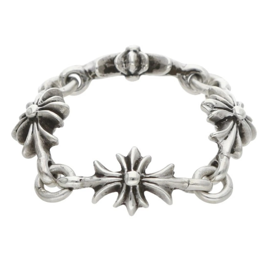 CHROME HEARTS RING TINY ECH PLUS SILVER MEN'S - 4
