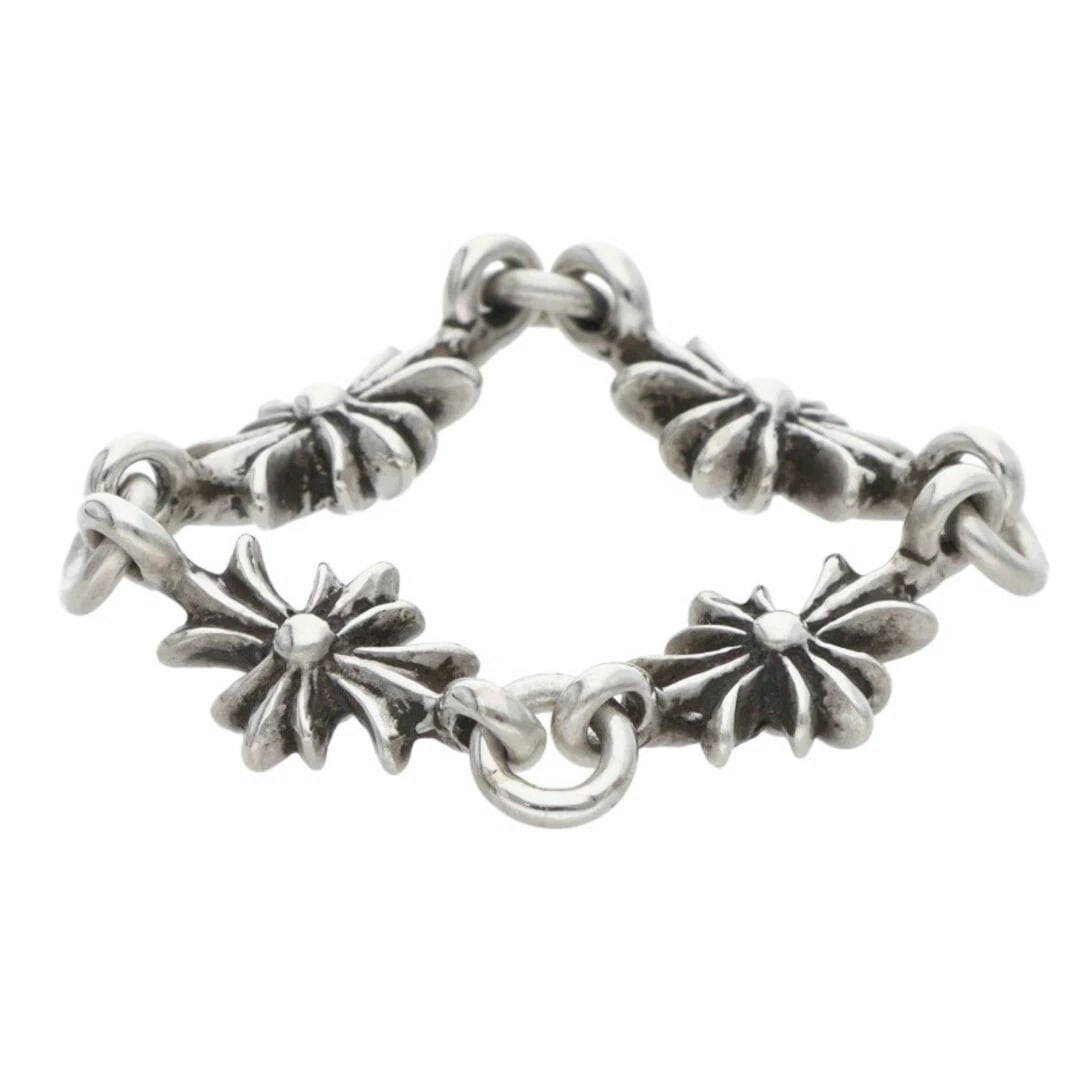 CHROME HEARTS RING TINY ECH PLUS SILVER MEN'S - 5