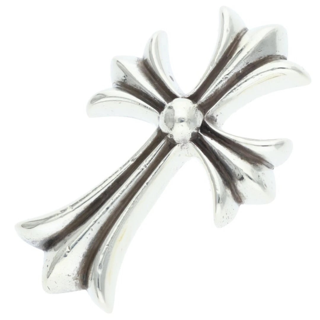 CHROME HEARTS SMALL CROSS PENDANT SILVER NECKLACE TOP: Chrome Hearts Small Cross Pendant Silver Necklace Top Brand: Chrome Hearts Type/Style: Necklace Material: 925 Silver Color: silver Size: vertical 4.1cm Accessories: None Accessories Notice: When