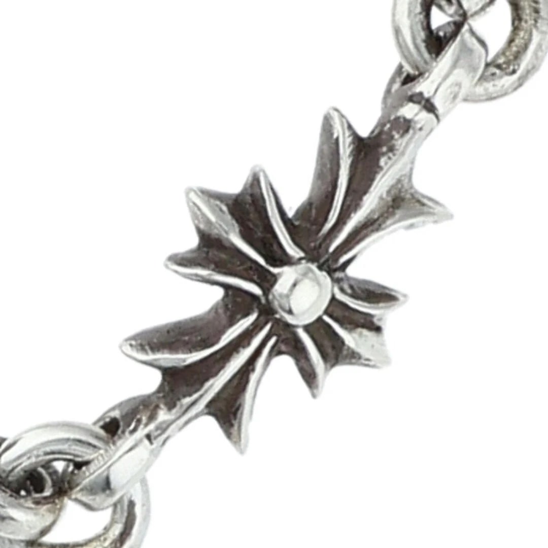 CHROME HEARTS RING TNY E CH PLS TINY ECH PLUS SILVER MEN'S - 5