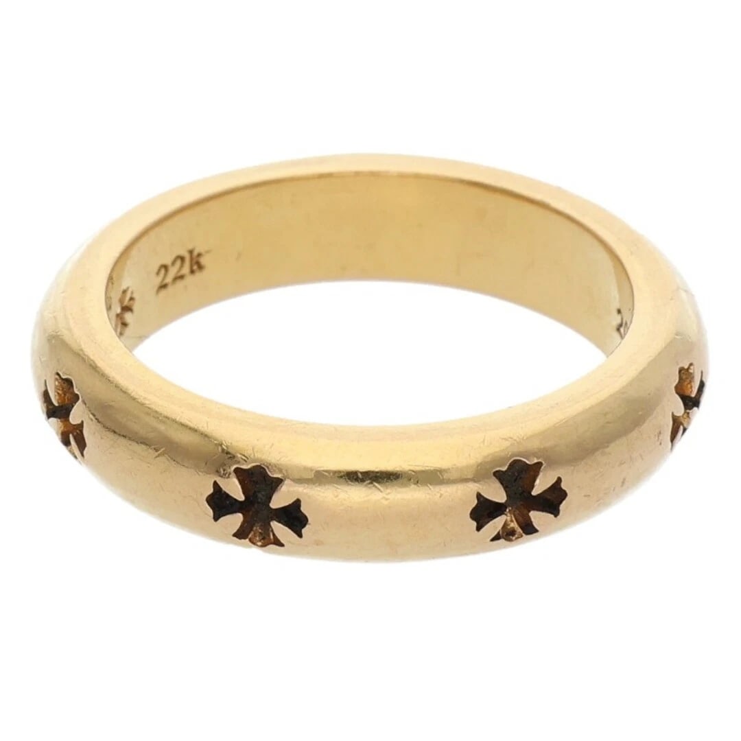 CHROME HEARTS NEGATIVE CH PLUS GOLD RING - 2