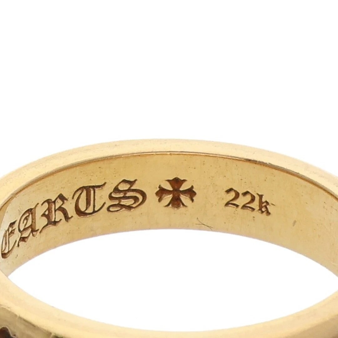 CHROME HEARTS NEGATIVE CH PLUS GOLD RING - 4