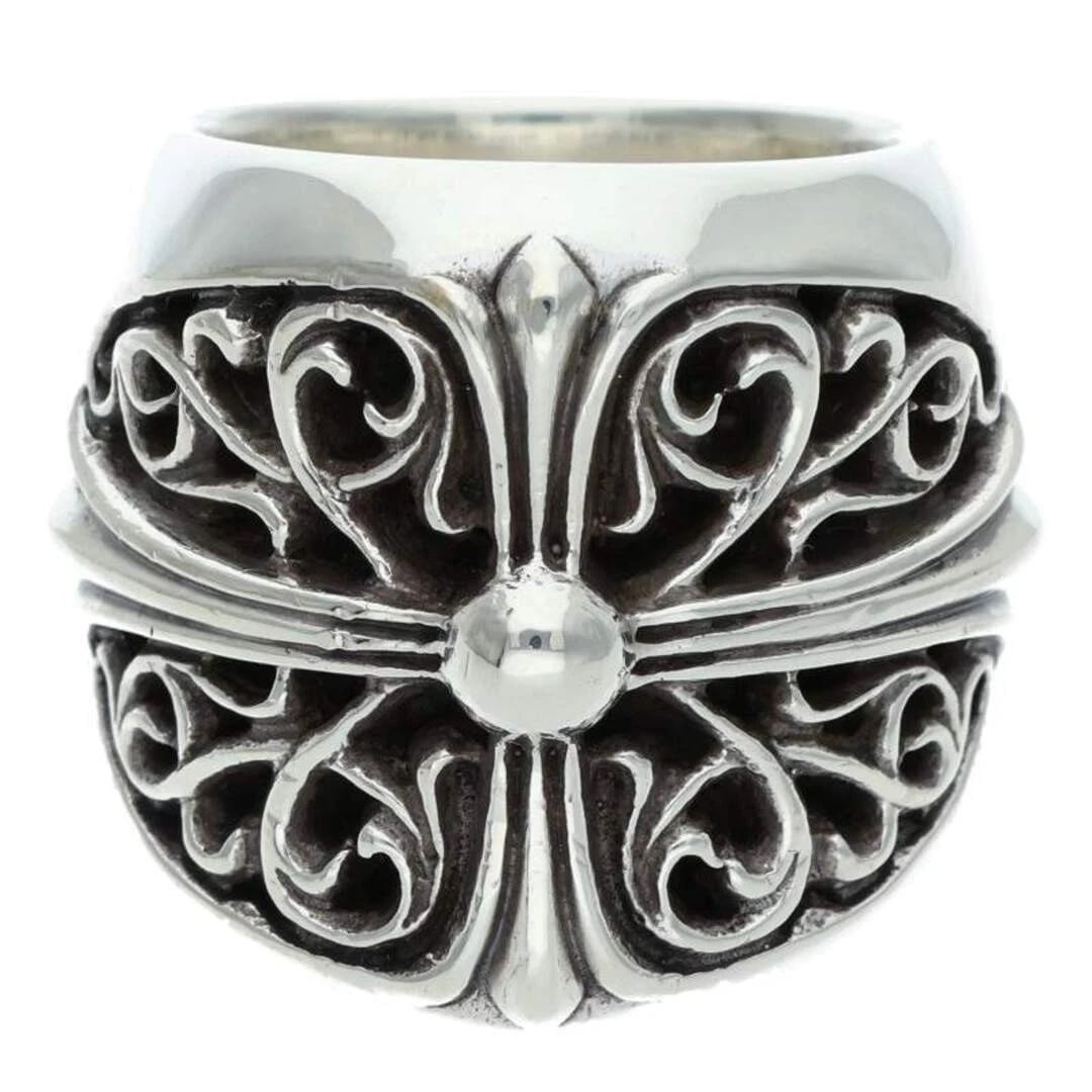 CHROME HEARTS CLASSIC OVAL CROSS SILVER RING: Chrome Hearts Classic Oval Cross Silver Ring Brand: Chrome Hearts Type/Style: Ring Material: 925 Silver Color: silver Size: US Size17 Accessories: None Accessories Notice: When purchasing pre-owned