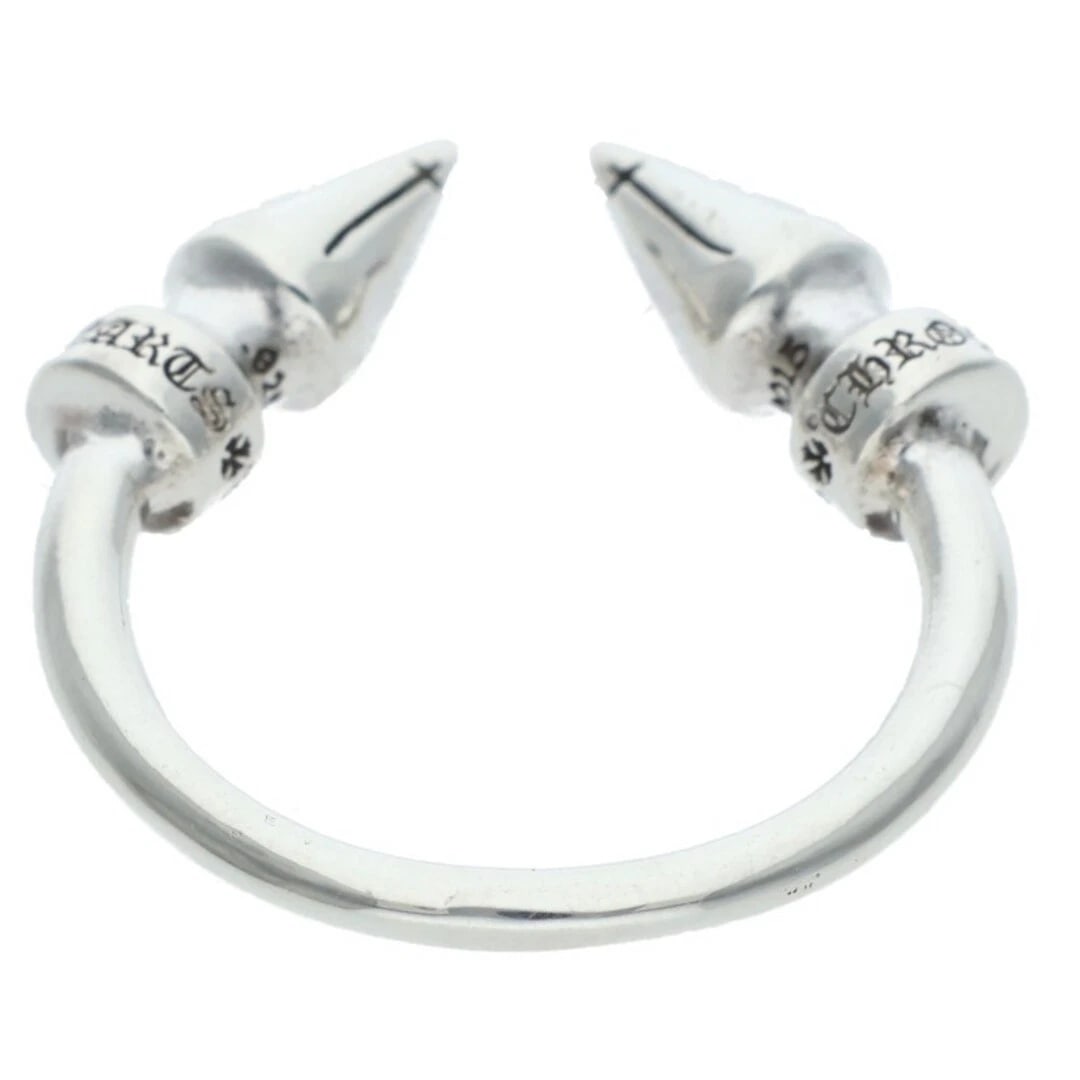 CHROME HEARTS DBL SPIKE RING DOUBLE SILVER - 2