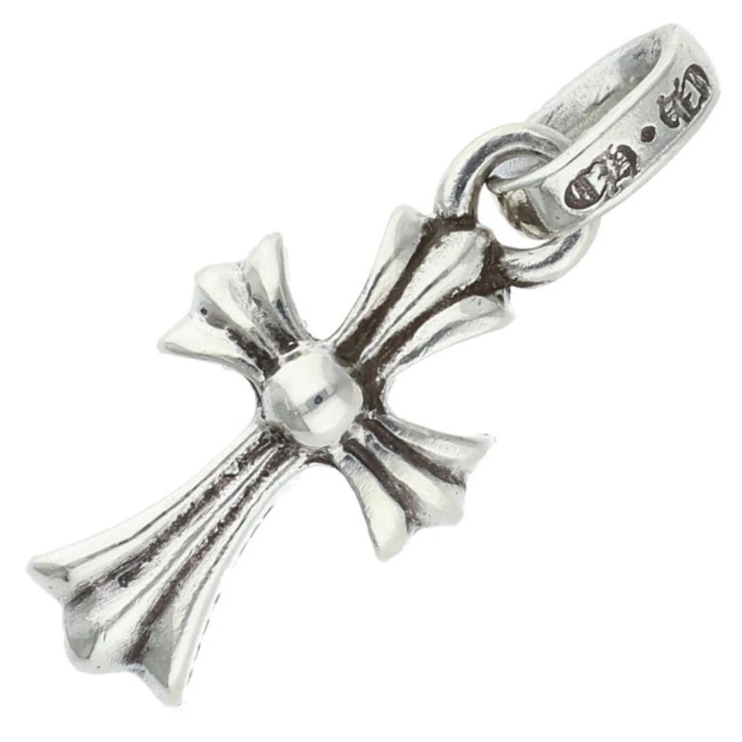 CHROME HEARTS CRS BBYFAT BABY FAT NECKLESS TOP: Chrome Hearts CRS BBYFAT Baby Fat Neckless Top Brand: Chrome Hearts Type/Style: Necklace Material: 925 Silver Color: silver Size: W 0.9cm,V 2.4cm Accessories: None Accessories Notice: When purchasing