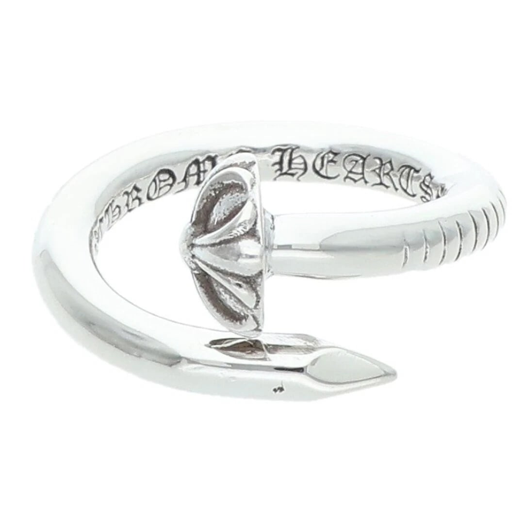CHROME HEARTS NAIL CRSBALL CROSSBALL SILVER RING: Chrome Hearts NAIL CRSBALL Crossball Silver Ring Brand: Chrome Hearts Type/Style: Ring Material: 925 Silver Color: silver Size: 5.25 US Accessories: None Accessories Notice: When purchasin