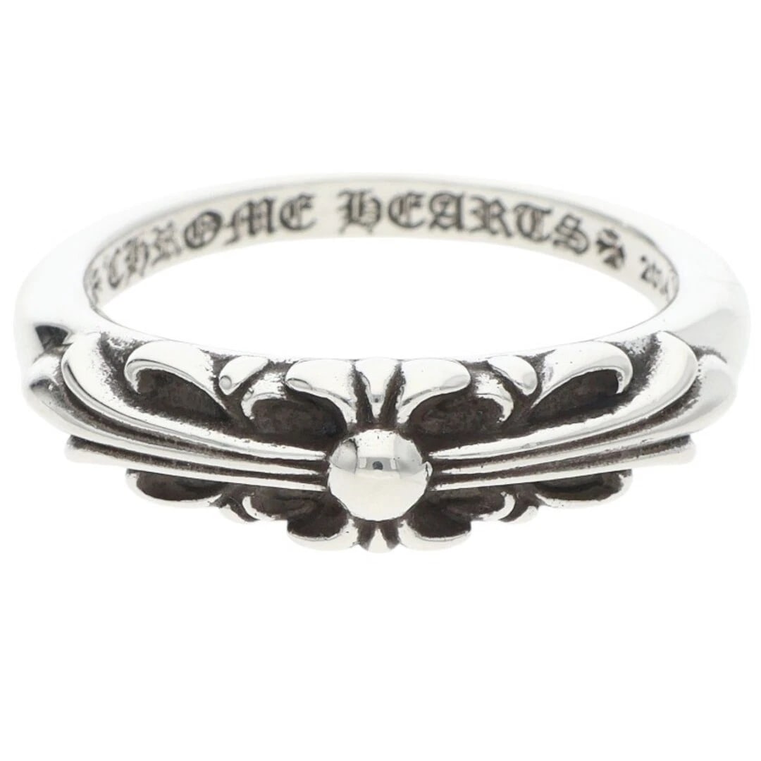 CHROME HEARTS BABY CLASSIC FLORAL CROSS SILVER RING: Chrome Hearts BABY Classic Floral Cross Silver Ring Brand: Chrome Hearts Type/Style: Ring Material: 925 Silver Color: silver Size: 9 US Accessories: None Accessories Notice: When purchas