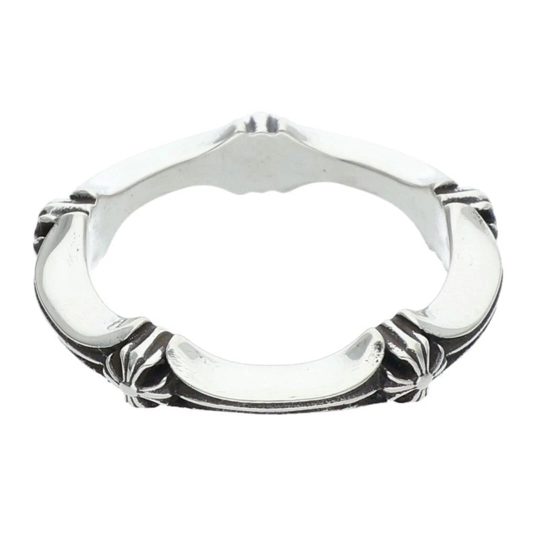 CHROME HEARTS PLUS AND BONE RING SILVER - 2