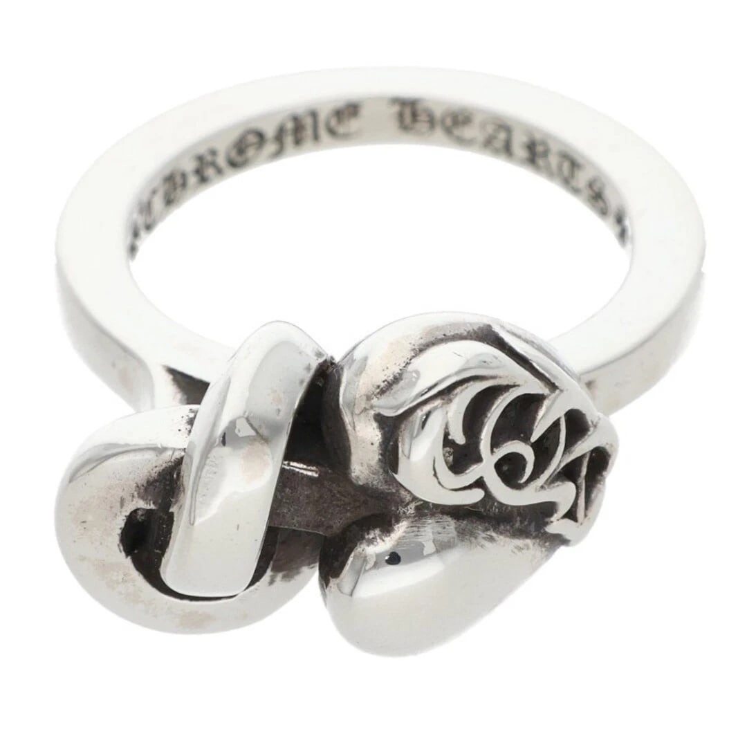 CHROME HEARTS I HEART YOU KNOT YOUR SILVER RING: Chrome Hearts I Heart You Knot Your Silver Ring Brand: Chrome Hearts Type/Style: Ring Material: 925 Silver Color: silver Size: US Size 10 Accessories: None Accessories Notice: When purchasing