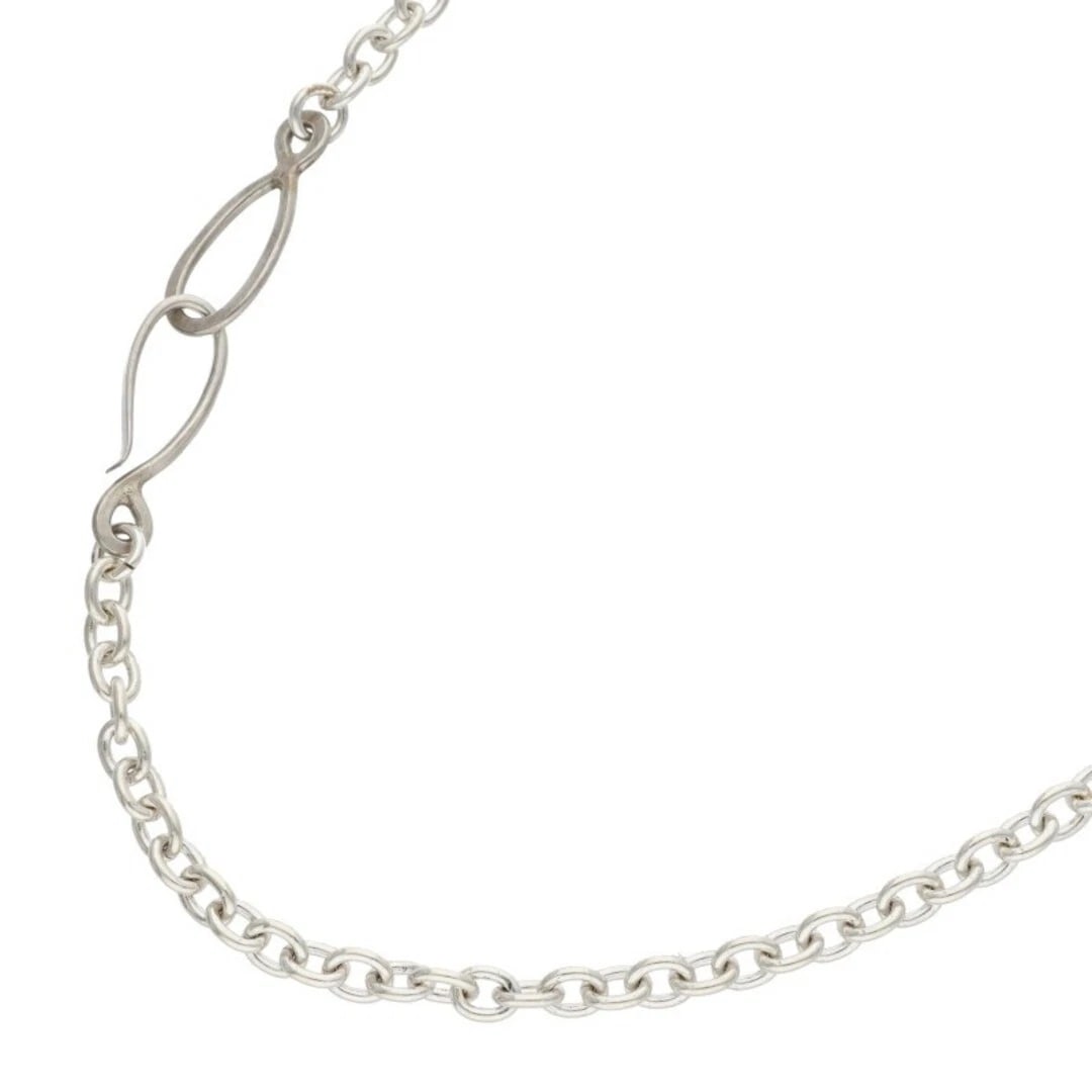 GOROWS OLD HOOK CHAIN TAKU NECKLACE: Gorows Old Hook Chain Taku Necklace Brand: goro's Type/Style: Necklace Material: 925 Silver Color: silver Size: total length 50cm Accessories: None Accessories Notice: When purchasing pre-owned