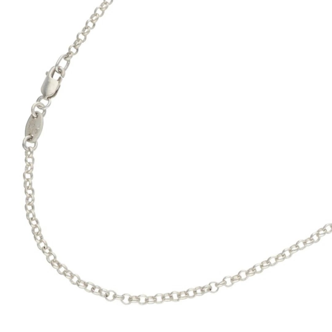 CHROME HEARTS NECKCHAIN ROLL CHAIN SILVER NECKLACE: Chrome Hearts Neckchain Roll Chain Silver Necklace Brand: Chrome Hearts Type/Style: Necklace Material: 925 Silver Color: silver Size: total length 45.5cm Accessories: None Accessories Notice: When