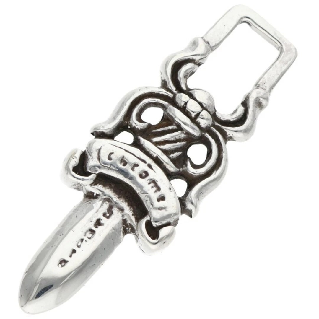 CHROME HEARTS SILVER NECKLACE TOP: Chrome Hearts Silver Necklace Top Brand: Chrome Hearts Type/Style: Necklace Material: 925 Silver Color: silver Size: vertical 3.4cm Accessories: None Accessories Notice: When purchasing pre-owned