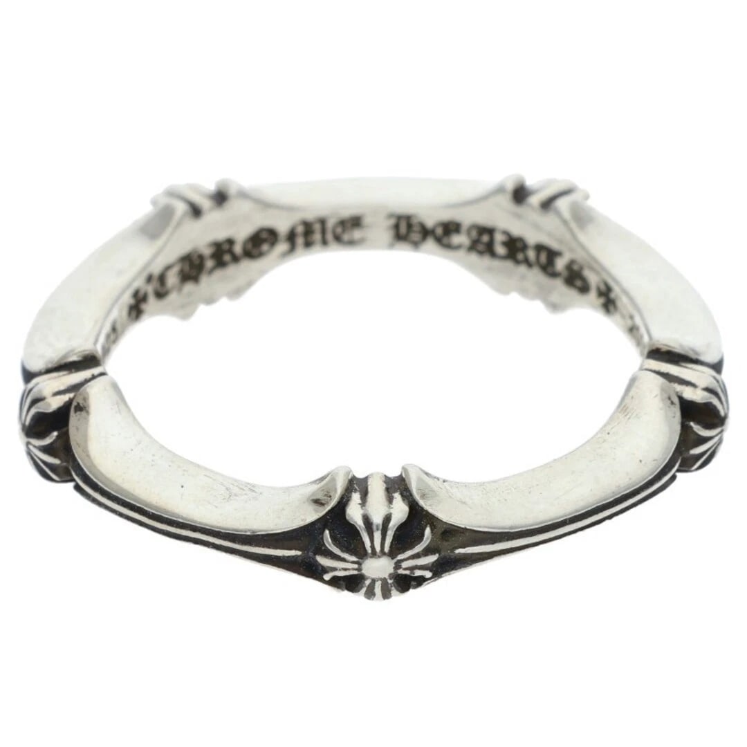 CHROME HEARTS PLUS AND BONE RING: Chrome Hearts Plus and Bone Ring Brand: Chrome Hearts Type/Style: Ring Material: 925 Silver Color: silver Size: US Size 23 Accessories: None Accessories Notice: When purchasing pre-owned goods,