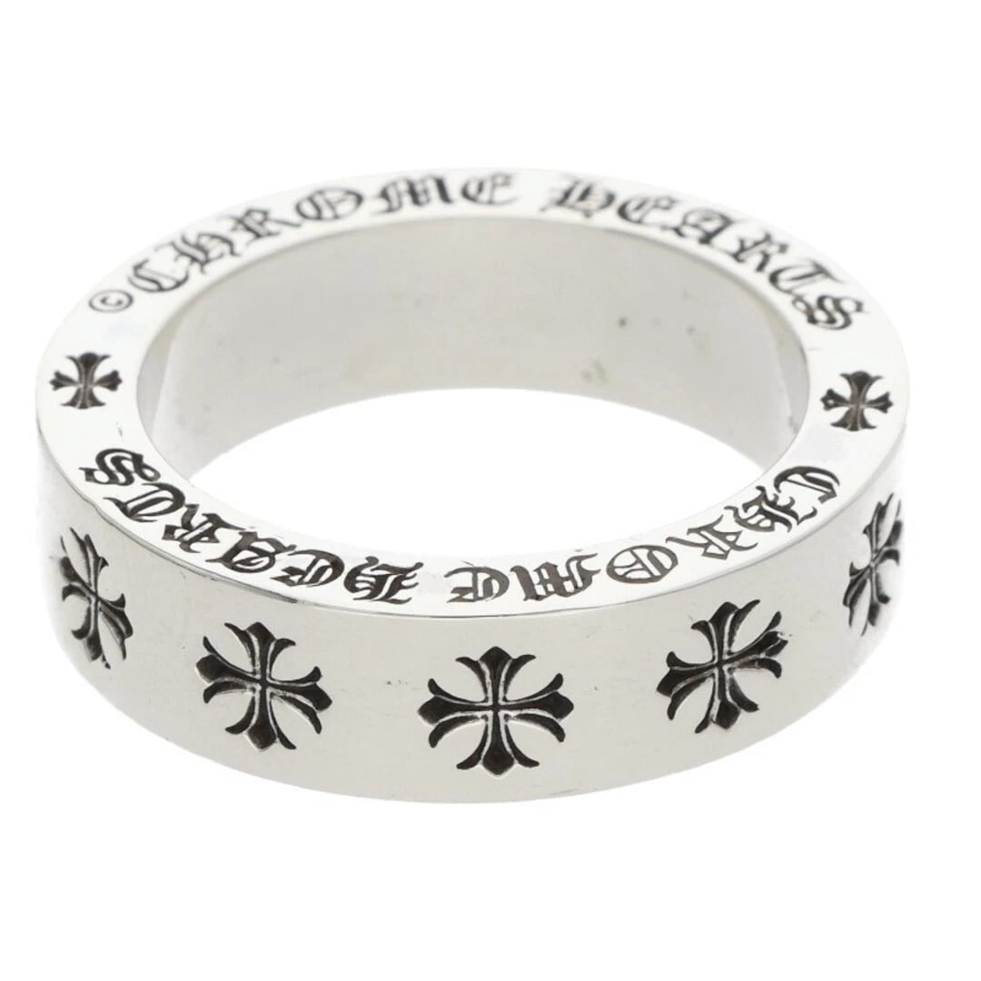CHROME HEARTS SPACER FOREVER SILVER RING: Chrome Hearts Spacer Forever Silver Ring Brand: Chrome Hearts Type/Style: Ring Material: 925 Silver Color: silver Size: US Size 16 Accessories: None Accessories Notice: When purchasing pre-owned