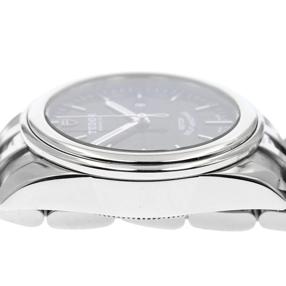 TUDOR GLAMOR DATE BLACK DIAL AUTOMATIC WATCH - 5