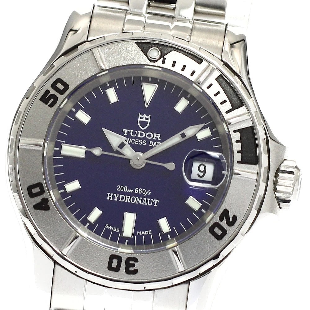 TUDOR PRINCE DATE HYDRONAUT DATE NAVY DIAL AUTOMATIC WATCH: TUDOR Prince Date Hydronaut Date Navy Dial Automatic Watch Brand: TUDOR Type/Style: Wristwatch Material: Band Material Stainless Steel, Case Material Stainless Steel Color: Band Color Silver, Case