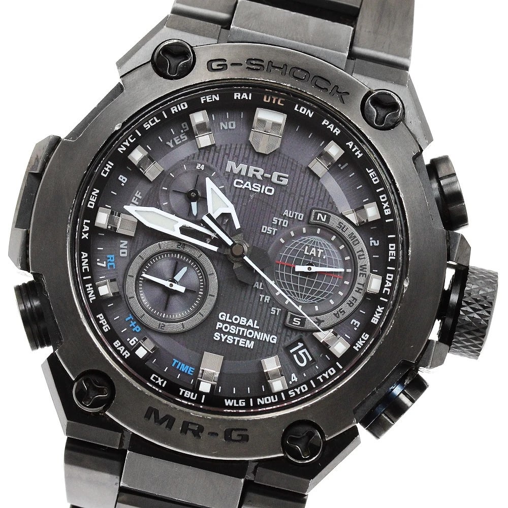 CASIO G-SHOCK SOLAR POWERED RADIO WATCH: CASIO G-Shock Solar Powered Radio Watch Brand: CASIO Type/Style: Wristwatch Material: Band Material titanium, Case Material titanium Color: Band Color black, Case Color black, Dial Color black Size: