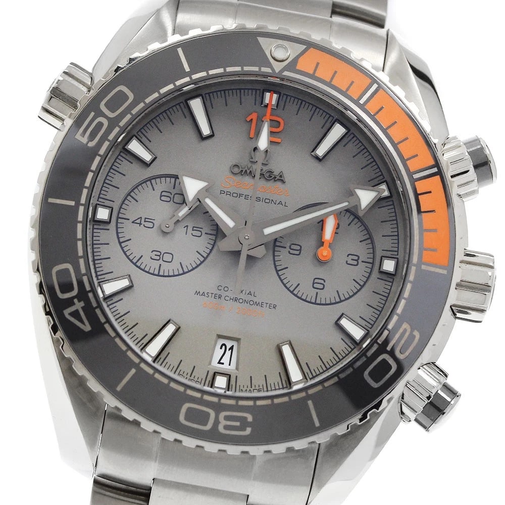 OMEGA SEAMASTER PLANET OCEAN CO-AXIAL WATCH: OMEGA Seamaster Planet Ocean Co-Axial Watch Brand: OMEGA Type/Style: Wristwatch Material: Band Material titanium, Case Material titanium Color: Band Color Silver, Case Color Silver, Dial Color gray Si