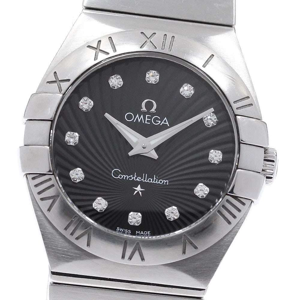 OMEGA CONSTELLATION DIAMOND QUARTZ WATCH: OMEGA Constellation diamond Quartz Watch Brand: OMEGA Type/Style: Wristwatch Material: Band Material Stainless Steel, Case Material Stainless Steel Color: Band Color Silver, Case Color Silver, Dial