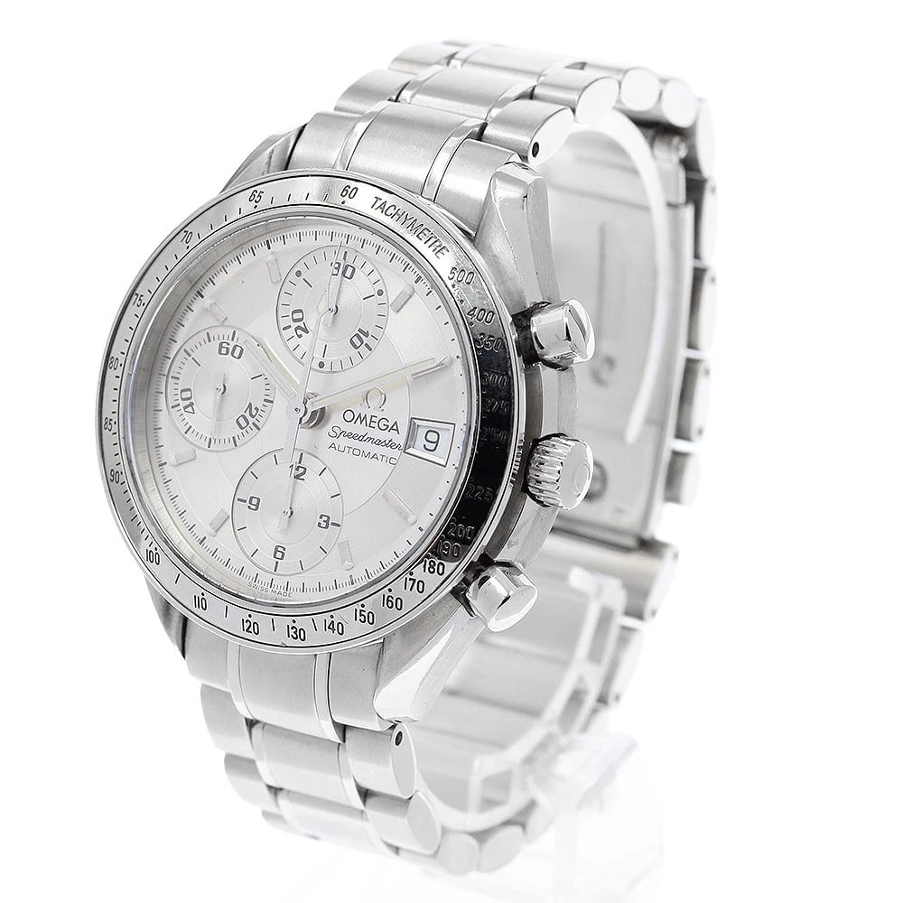 OMEGA SPEEDMASTER DATE CHRONOGRAPH SILVER DIAL AUTOMATIC WATCH - 2