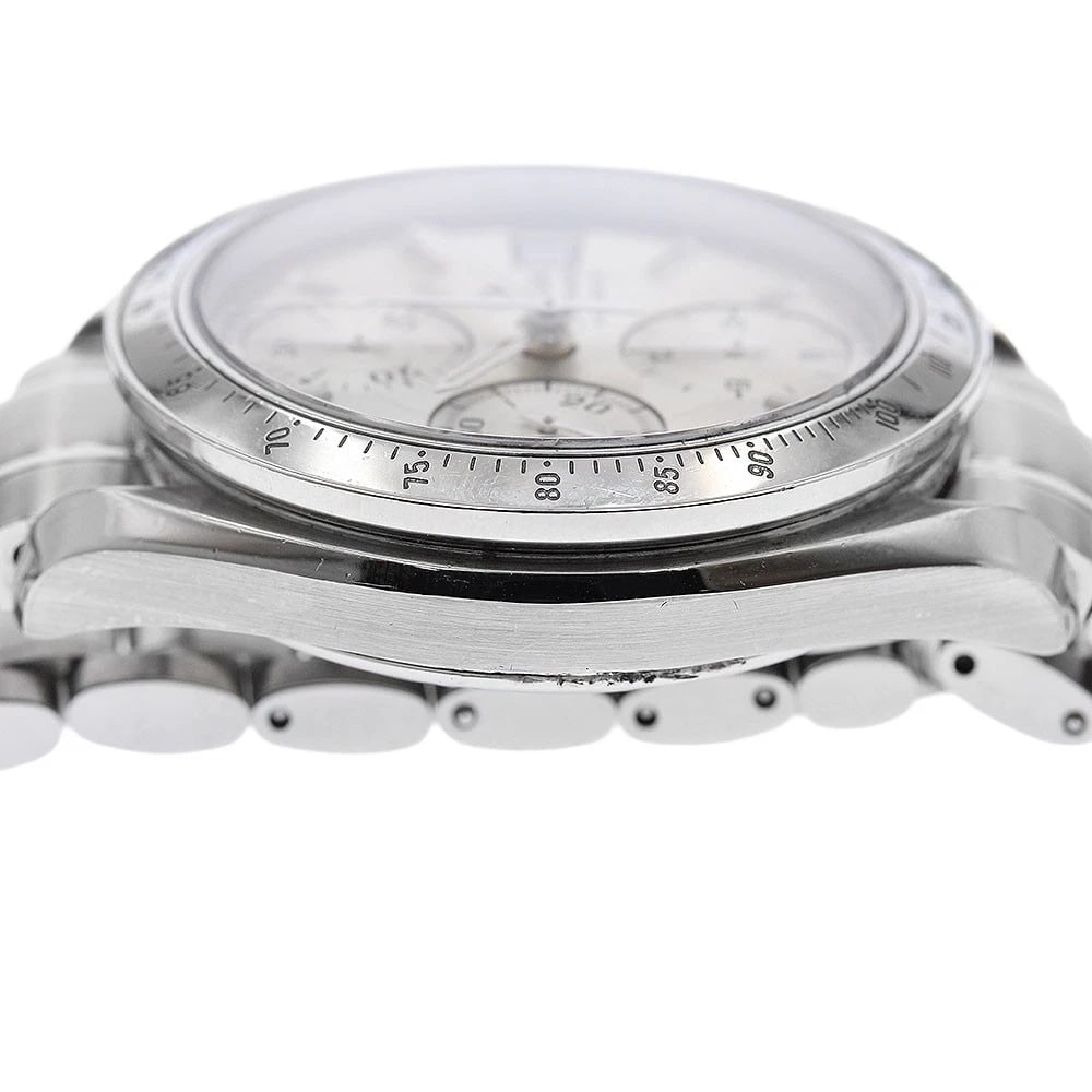 OMEGA SPEEDMASTER DATE CHRONOGRAPH SILVER DIAL AUTOMATIC WATCH - 4