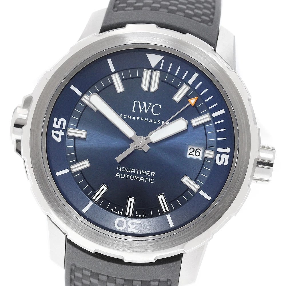 IWC SCHAFFHAUSEN AQUATIMER EXPEDITION JACQUES-YVES COUSTEAU WATCH: IWC SCHAFFHAUSEN Aquatimer Expedition Jacques-Yves Cousteau Watch Brand: IWC SCHAFFHAUSEN Type/Style: Wristwatch Material: Band Material rubber, Case Material Stainless Steel Color: Band Color black,