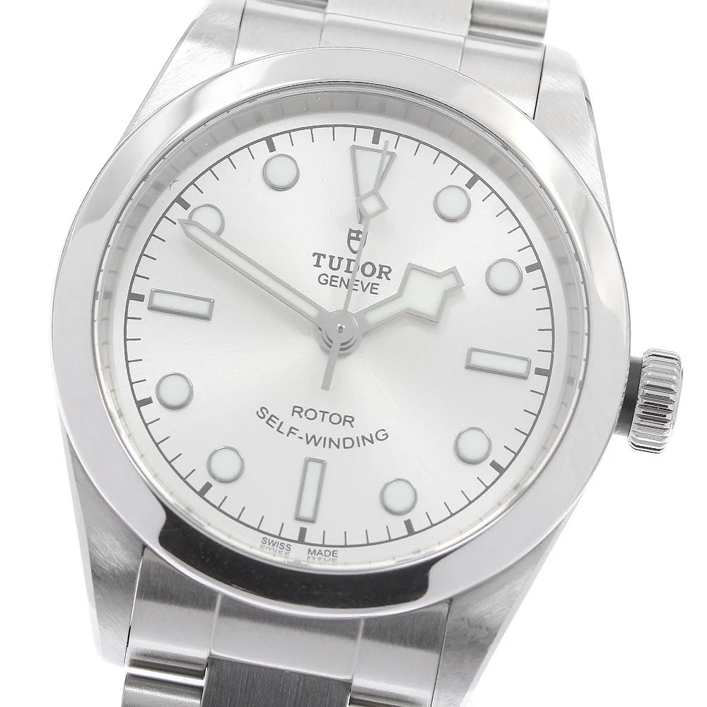 TUDOR HERITAGE BLACK BAY 32 SILVER DIAL AUTOMATIC WATCH: TUDOR Heritage Black Bay 32 Silver Dial Automatic Watch Brand: TUDOR Type/Style: Wristwatch Material: Band Material Stainless Steel, Case Material Stainless Steel Color: Band Color Silver, Case Color