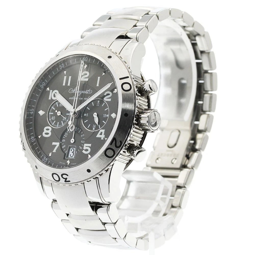 BREGUET CHRONOGRAPH GRAY DIAL AUTOMATIC WATCH - 2