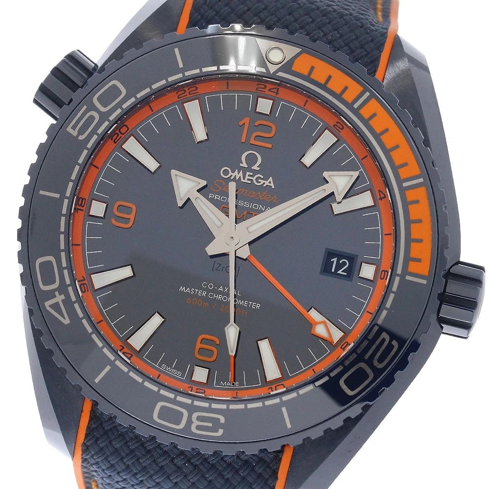 OMEGA SEAMASTER PLANET OCEAN600 BIG BLUE WATCH: OMEGA Seamaster Planet Ocean600 Big Blue Watch Brand: OMEGA Type/Style: Wristwatch Material: Band Material rubber, Case Material ceramic Color: Band Color Navy / Orange, Case Color Navy, Dial Color Na
