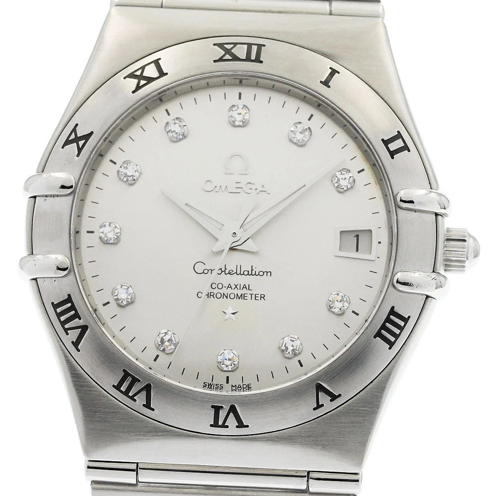 OMEGA CONSTELLATION AUTOMATIC WATCH: OMEGA Constellation Automatic Watch Brand: OMEGA Type/Style: Wristwatch Material: Band Material Stainless Steel, Case Material Stainless Steel Color: Band Color Silver, Case Color Silver, Dial Color
