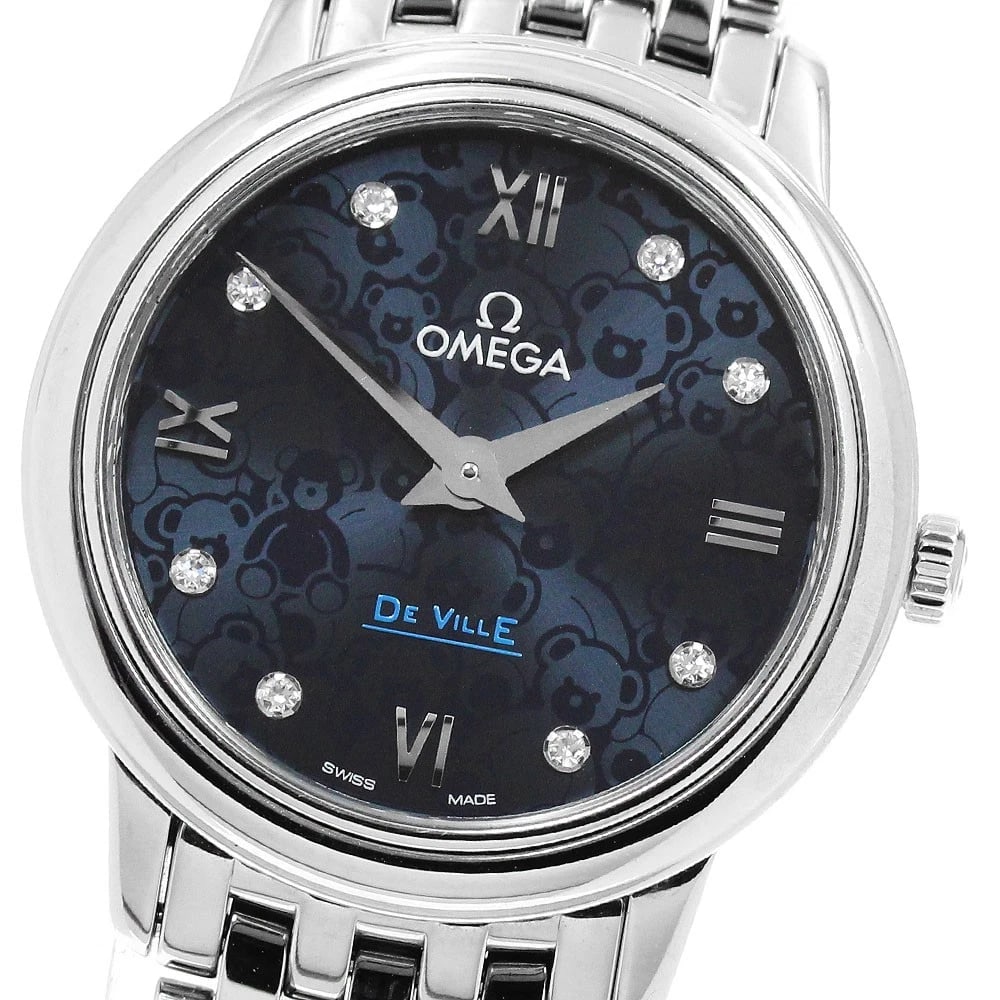 OMEGA DE VILLE PRESTIGE ORBIS QUARTZ WATCH: OMEGA De Ville Prestige Orbis Quartz Watch Brand: OMEGA Type/Style: Wristwatch Material: Band Material Stainless Steel, Case Material Stainless Steel Color: Band Color Silver, Case Color Silver, Dial 
