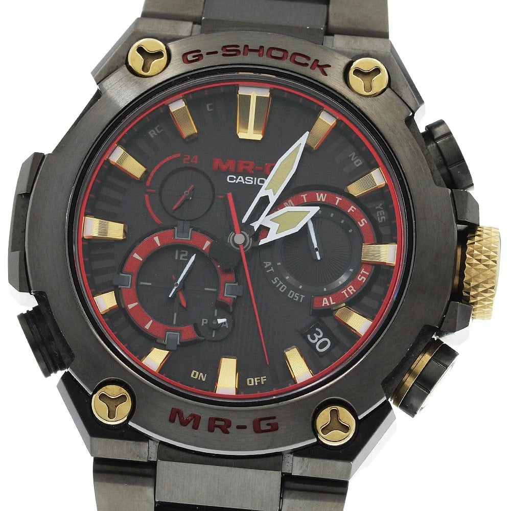 CASIO G-SHOCK MR-G RED READY SOLAR POWERED RADIO WATCH (1 of 5)