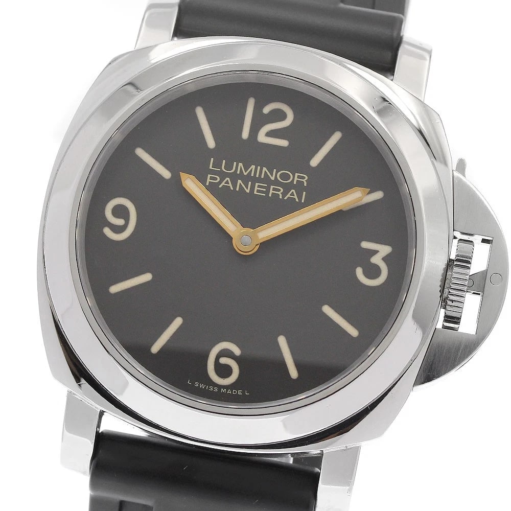 PANERAI LUMINOL BASE LIMITED TBOUTIQUES HAND WINDING WATCH: PANERAI Luminol base Limited tboutiques Hand Winding Watch Brand: PANERAI Type/Style: Wristwatch Material: Band Material rubber, Case Material Stainless Steel Color: Band Color black, Case Color Silve
