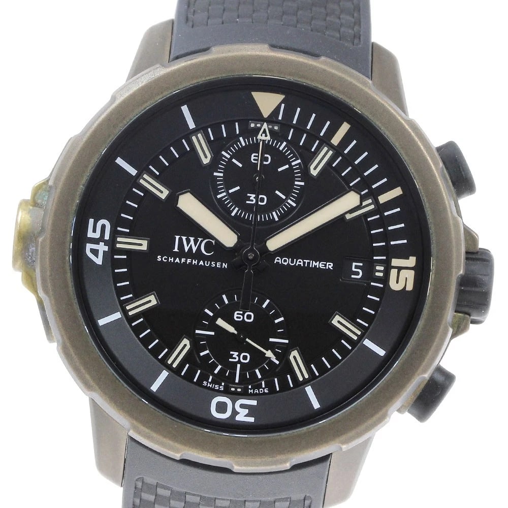 IWC SCHAFFHAUSEN AQUATIMER EXPEDITION CHARLES DARWIN WATCH: IWC SCHAFFHAUSEN Aquatimer Expedition Charles Darwin Watch Brand: IWC SCHAFFHAUSEN Type/Style: Wristwatch Material: Band Material rubber, Case Material bronze Color: Band Color black, Case Color