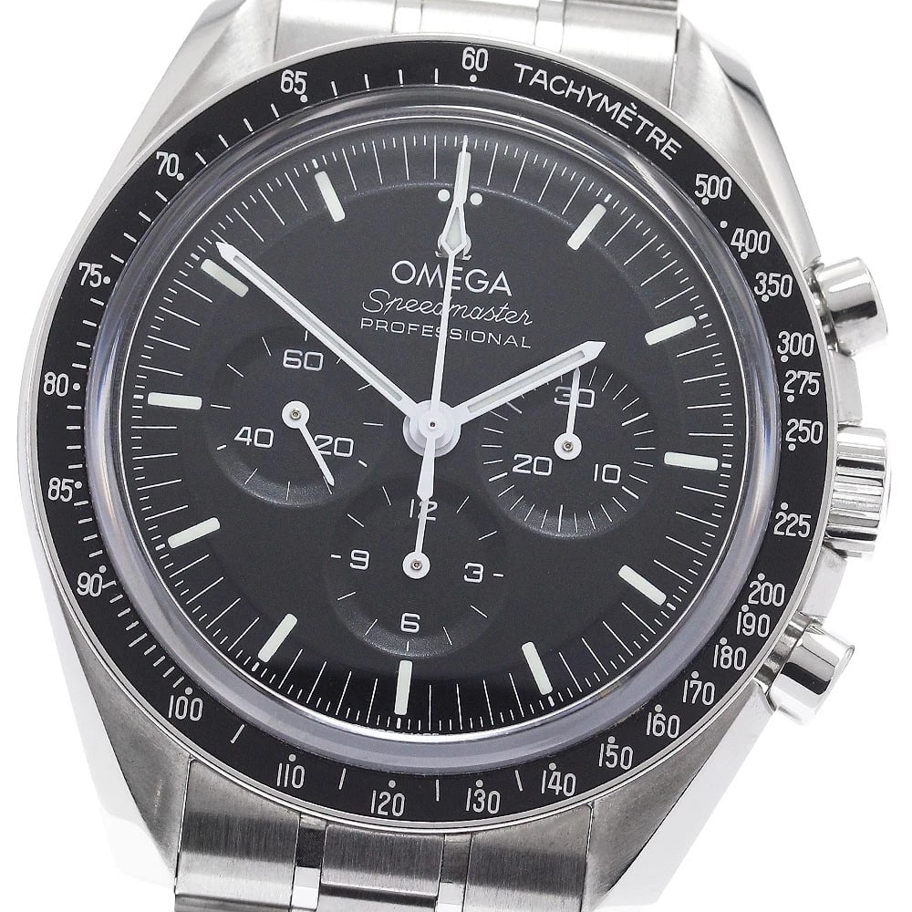 OMEGA SPEEDMASTER MOONWATCH PROFESSIONAL WATCH: OMEGA Speedmaster Moonwatch Professional Watch Brand: OMEGA Type/Style: Wristwatch Material: Band Material Stainless Steel, Case Material Stainless Steel Color: Band Color Silver, Case Color Silver, D