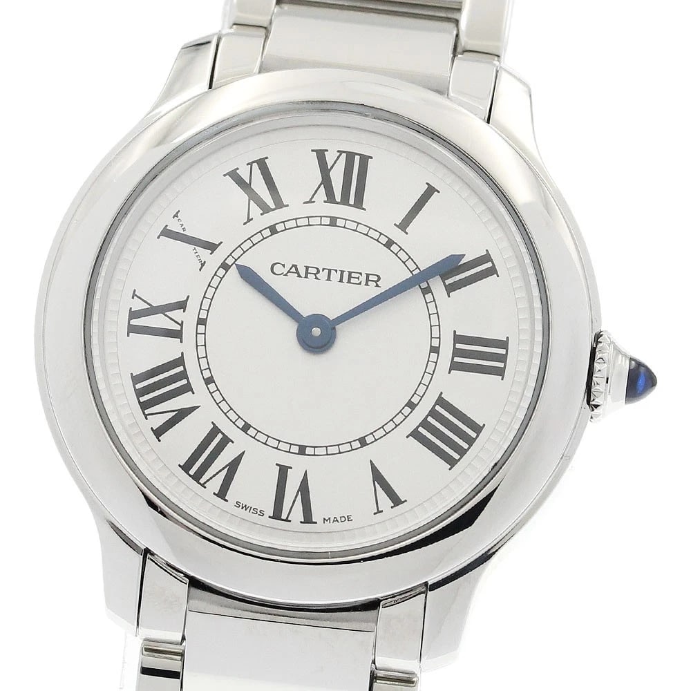 CARTIER RONDEMAST DE CARTIER SILVER DIAL QUARTZ WATCH: CARTIER Rondemast de Cartier Silver Dial Quartz Watch Brand: CARTIER Type/Style: Wristwatch Material: Band Material Stainless Steel, Case Material Stainless Steel Color: Band Color Silver, Case Color