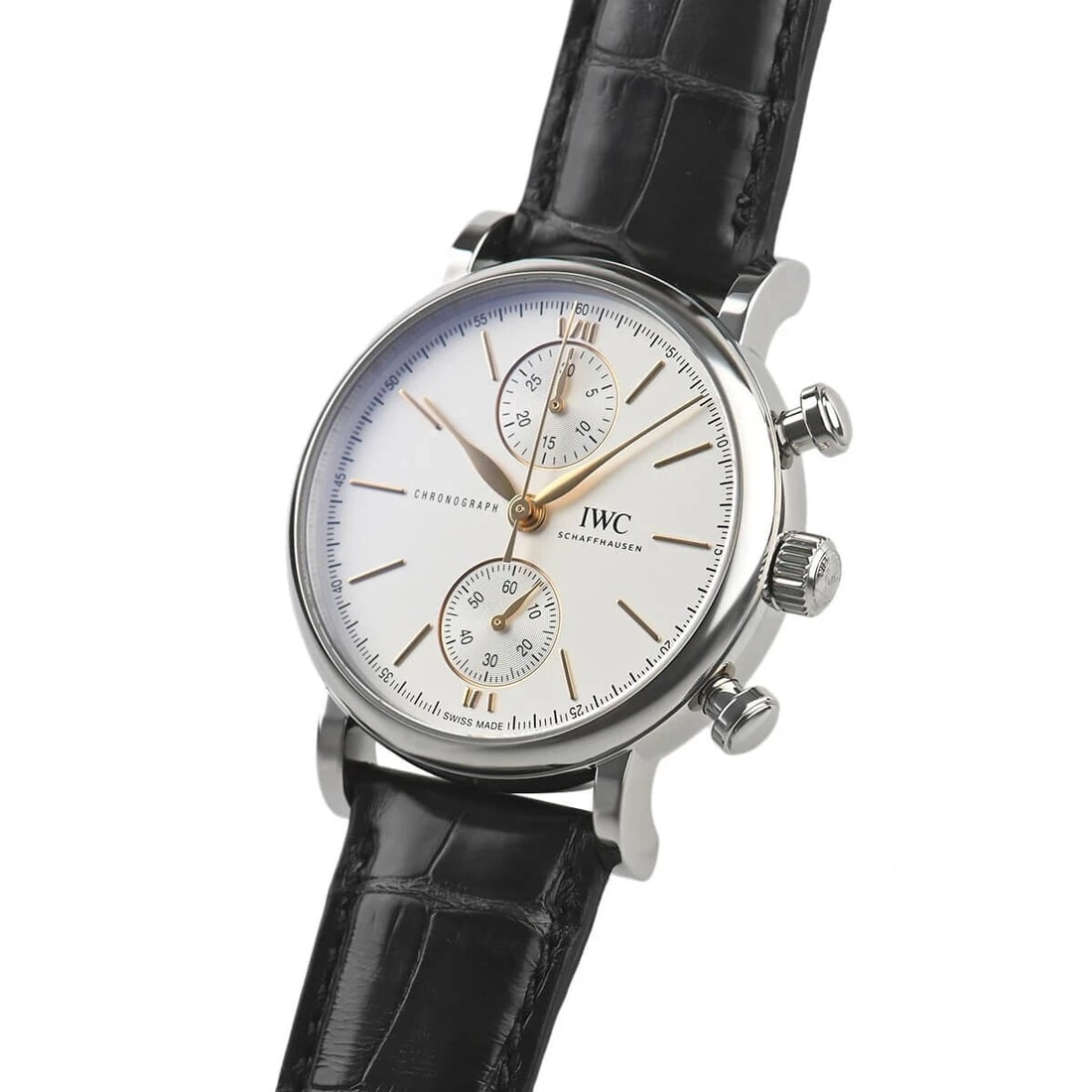 IWC PORTOFINO CHRONOGRAPH 39 WATCH: IWC Portofino Chronograph 39 Watch Brand: IWC Type/Style: Wristwatch Material: Case Material Material (main) Stainless steel Color: Silver Size: Case Size 39.0mm Case Thickness 12.7mm Accessories: