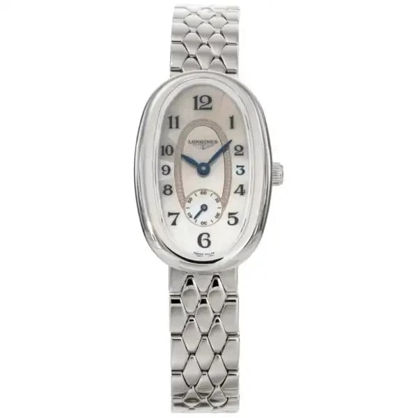 LONGINES SYMPHONETTE WHITE WATCH: Longines Symphonette White Watch Brand: Longines Type/Style: Wristwatch Material: Case Material Stainless Steel Band Material: Stainless Steel Color: Dial White Size: [Case Size] 34mm x 22mm x 6.5mm