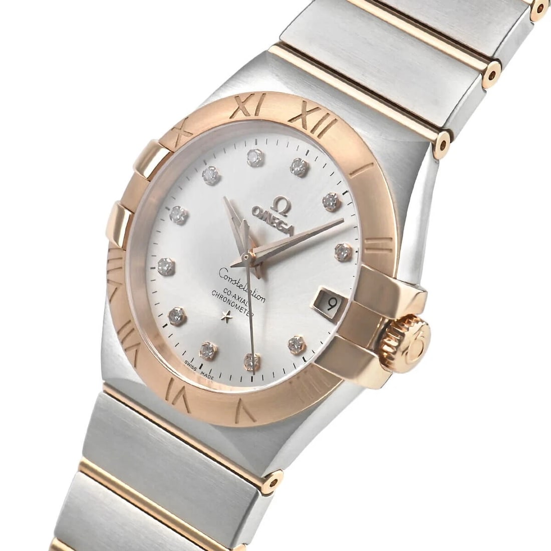 OMEGA CONSTELLATION CO-AXIAL CHRONOMETER WATCH: Omega Constellation Co-Axial Chronometer Watch Brand: OMEGA Type/Style: Wristwatch Material: Case Material Material (Main) Stainless Steel, Red Gold Color: Silver Size: Case Size 35.0mm Accessories: