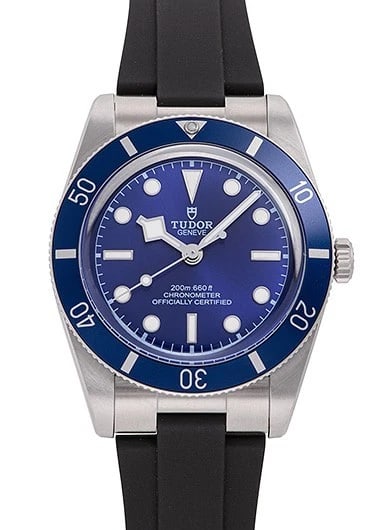 TUDOR BLACK BAY 54 TUDOR BLUE WATCH: Tudor Black Bay 54 Tudor Blue Watch Brand: TUDOR Type/Style: Wristwatch Material: Case Material Dial Material: Stainless Steel Color: Tudor Blue Size: Case Diameter: 37mm Accessories: None