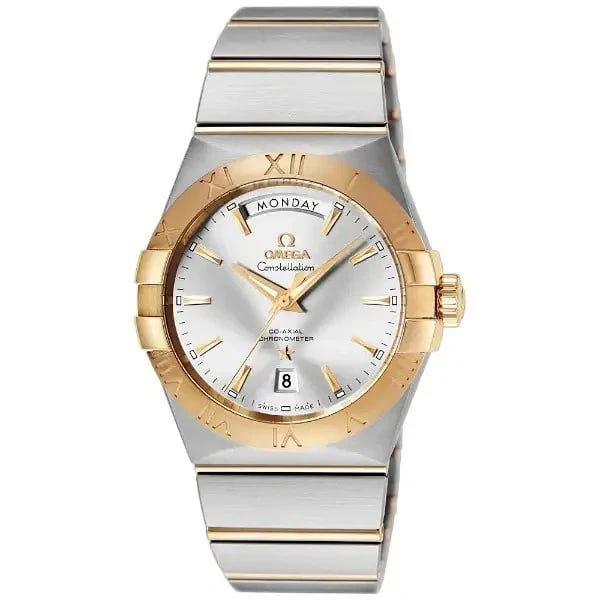 OMEGA CONSTELLATION WATCH: Omega Constellation Watch Brand: OMEGA Type/Style: Wristwatch Material: Case Material Steel - Yellow Gold Color: Dial Color Silver Size: Case Diameter (Modular) 38 mm Accessories: None Accessories