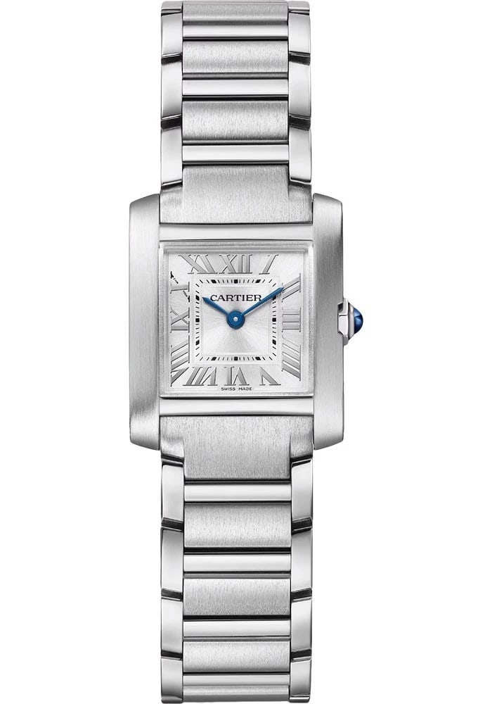 CARTIER TANK FRANCAISE WATCH: CARTIER Tank Francaise Watch Brand: Cartier Type/Style: Wristwatch Material: Case Material Stainless steel Band Material: Stainless steel Color: Dial Color: Silver Size: Case Diameter: 25.7 ? 21.2 mm
