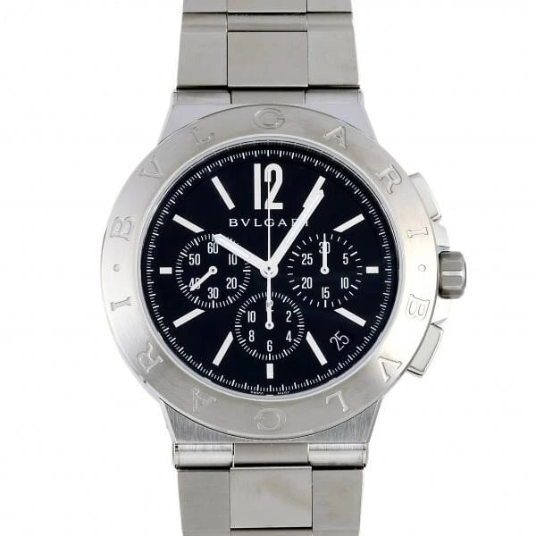 BVLGARI DIAGONO VELOCISSIMO WATCH: BVLGARI Diagono Velocissimo Watch Brand: Bvlgari Type/Style: Wristwatch Material: Case Material Stainless steel Color: Dial Color Black Size: Case Diameter 41 mm Accessories: None Accessories Notice: