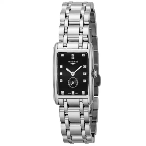 LONGINES WOWATCH WITH METAL BELT WATCH: Longines WoWatch with Metal Belt Watch Brand: Longines Type/Style: Wristwatch Material: Case Material Stainless steel Color: Dial color Black Size: Case size: Approx. 25 x 21 mm (excluding crown)