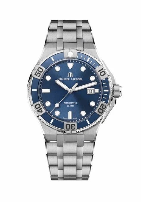 MAURICE LACROIX AIKON VENTURER AUTOMATIC WATCH: MAURICE LACROIX Aikon Venturer Automatic Watch Brand: Maurice Lacroix Type/Style: Wristwatch Material: Case Material Stainless steel Color: Dial color: Blue Size: Case diameter: 43 mm Accessories: