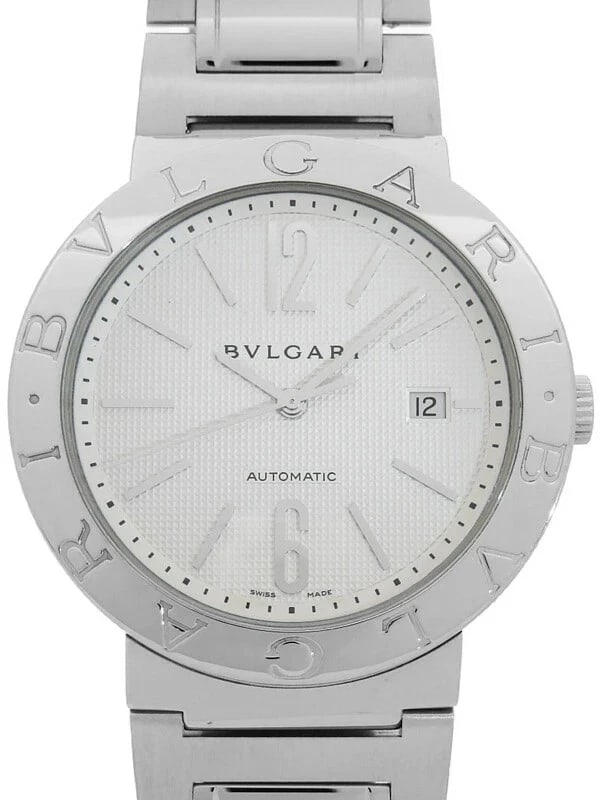 BVLGARI BVLGALI STAINLESS STEEL WHITE WATCH: Bvlgari Bvlgali Stainless steel White Watch Brand: Bvlgari Type/Style: Wristwatch Material: Case Material Stainless steel Color: Dial color: White Size: Case diameter: 42 mm Accessories: None
