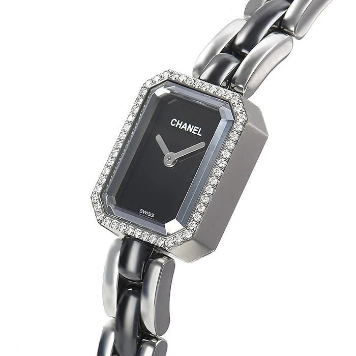 CHANEL PREMIERE CERAMIC WATCH: CHANEL Premiere Ceramic Watch Brand: CHANEL Type/Style: Wristwatch Material: Case Material Material (Main) Stainless steel, Ceramic Color: Black Size: Case Size 19.7 x 15.0 mm Case thickness 7.8mm