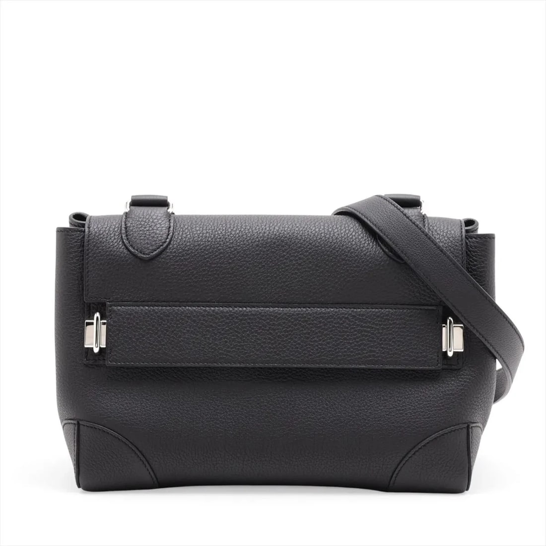 HERMES TROTTING TOGO BLACK: Hermes trotting Togo Black Brand: Hermes Type/Style: Shoulder Bag Material: Togo Color: Black Size: Height:7.5inchLength:10.8inchDepth:4.7inch Accessories: None Accessories Notice: When pu