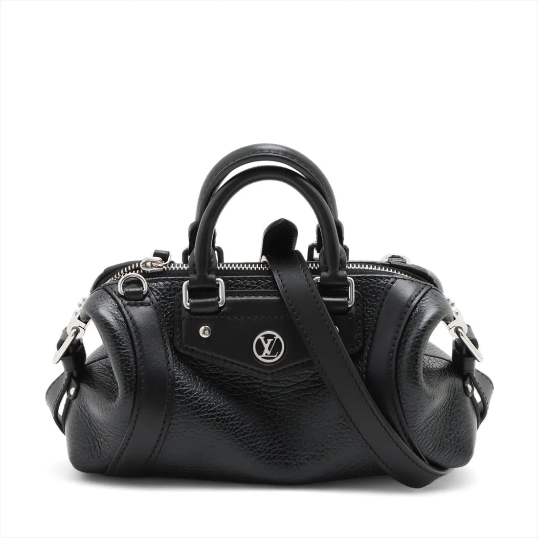 LOUIS VUITTON NANO BLACK: Louis Vuitton Nano Black Brand: Louis Vuitton Type/Style: Top Handle Bag Material: None Color: Black Size: Height:4.3inchLength:8.7inchDepth:4.3inch Accessories: None Accessories Notice: When