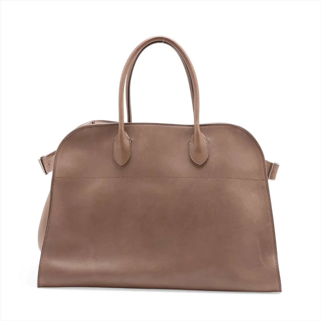 THE ROW SOFT MARGAUX HAND BAG: The Row Soft Margaux Hand bag Brand: The Row Type/Style: Top Handle Bag Material: Leather Color: Brown Size: Height:11.0inchLength:15.2inchDepth:8.9inch Accessories: None Accessories Notice: When
